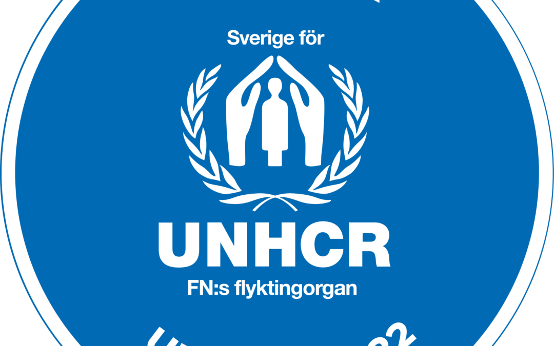 UNHCR Ukraina-emblem i blått
